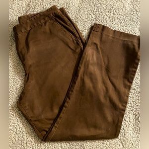 Brown Chaps Straight-Leg Pants